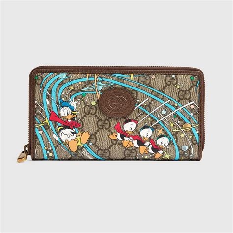 donald duck wallet gucci|Disney x Gucci Donald Duck zip around wallet .